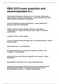 EBIO 2070 exam questions and answers&lpar;graded A&plus;&rpar;