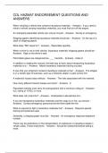 CDL HAZMAT ENDORSEMENT QUESTIONS AND ANSWERS  2024