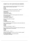 HAZMAT CDL TEST QUESTIONS AND ANSWERS 2024