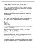 HAZMAT ENDORSEMENT PRACTICE TEST 2024