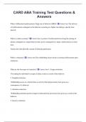CARD ABA BUNDLED EXAMS WITH VERIFIED SOLUTIONS 