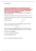 AMA PCM MARKETING MANAGEMENT EXAM 2024&sol;2025 UPDATE MOST TESTED COMPREHENSIVE QUESTIONS AND VERIFIED CORRECT ANSWERS GET IT 100&percnt; RIGHT GRADE A&plus;