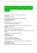  NFDN 1002 Midterm Exam Questions with All Correct Answers 2024 Latest Update 