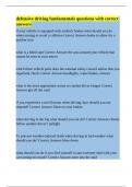 defensive driving fundamentals questions with correct answers&period;