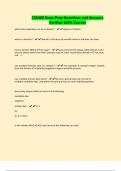 CS6400 Exam Prep Questions and Answers Verified 100&percnt; Correct