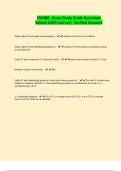 CS6400 - Exam Study Guide Questions Solved 100&percnt; Correct &vert; Verified Answers