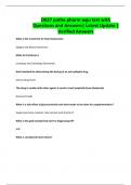 D027 patho pharm wgu test with Questions and Answers&vert; Latest Update &vert; Verified Answers