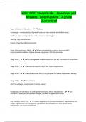 WGU D027 Study Guide &vert; Questions and Answers&vert; Latest Update &vert; A grade Guaranteed