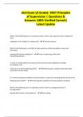 dsst Exam &lpar;A Grade&rpar;- DSST Principles of Supervision &vert; Questions & Answers 100&percnt; Verified Correct&vert; Latest Update