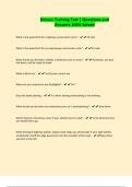 Drivers Training Test &vert; Questions and Answers 100&percnt; Solved