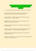 Drivers Training Exam &vert; 100 Questions WITH COMPLETE SOLUTIONS 100&percnt; VERIFIED ANSWERS