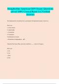 Straighterline American GOV Exam &vert; Questions solved 100&percnt; Correct&vert; Rated A&plus;&vert; Verified Answers