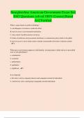 Straighterline American Government Exam Set&vert; 1043 Questions solved 100&percnt; Correct&vert; Rated A&plus;&vert; Verified
