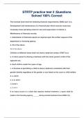 STRTP practice test 2 &vert;Questions Solved 100&percnt; Correct