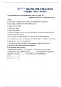 STRTP practice test 5 &vert;Questions Solved 100&percnt; Correct