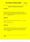  IEC YEAR 2 FINAL EXAM QUESTIONS AND ANSWERS 2024