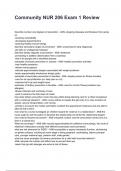 Community NUR 206 Exam 1 Review QUESTIONS AND CORRECT DETAILED ANSWERS WITH RATIONALES 2025&sol;2026 &lpar;VERIFIED ANSWERS&rpar; &vert;ALREADY GRADED A&plus;