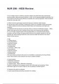 NUR 206 - HESI Review QUESTIONS AND CORRECT DETAILED ANSWERS WITH RATIONALES 2025&sol;2026 &lpar;VERIFIED ANSWERS&rpar; &vert;ALREADY GRADED A&plus;