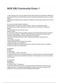 NUR 206 Community Exam 1 QUESTIONS AND CORRECT DETAILED ANSWERS WITH RATIONALES 2025&sol;2026 &lpar;VERIFIED ANSWERS&rpar; &vert;ALREADY GRADED A&plus;