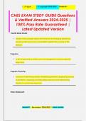 CHES EXAM STUDY GUIDE Questions  & Verified Answers 2024-2025 &vert;  100&percnt; Pass Rate Guaranteed &vert;  Latest Updated Version