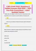 CHES EXAM STUDY Questions &  Verified Answers 2024-2025 &vert; 100&percnt;  Pass Rate Guaranteed &vert; Latest  Updated Version