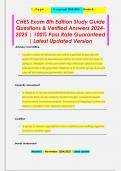 CHES Exam 8th Edition Study Guide Questions & Verified Answers 2024- 2025 &vert; 100&percnt; Pass Rate Guaranteed  &vert; Latest Updated Version