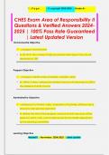 CHES Exam Area of Responsibility II Questions & Verified Answers 2024- 2025 &vert; 100&percnt; Pass Rate Guaranteed  &vert; Latest Updated Version