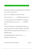 ARRT Radiography Exam Review Study Guide