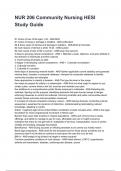 Community NUR 206 Exam Latest 2026&sol;2027 Exam Questions and Verified Solutions &lpar;complete bundle&rpar;