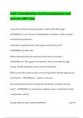 A&P 2 Straighterline Final Exam Questions and Answers 100&percnt; Pass