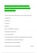 StraighterLine Anatomy and Physiology II - Chapter 19&colon; Blood Exam Study Questions and Answers 100&percnt; Pass