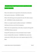 Straighterline A&P Final review questions with correct Answers