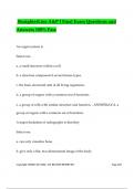 StraighterLine A&P I Final Exam Questions and Answers 100&percnt; Pass