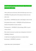 A & P 2 Straighterline Final Exam- Questions and Answers 100&percnt; Pass