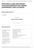 TFM10 NFPA 24 &vert;2024-2025 NEWEST COMPLETE QUESTIONS AND VERIFIED ANSWERS&vert;GET IT 100&percnt; ACCURATE&excl;&excl;