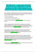 NSG 5000 Exam 1 Latest Update 2024-2025 Actual Exam from Credible Source with 250 Questions and 100&percnt; Verified Detailed Correct Answers Guaranteed A&plus; Approved by Professor