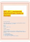 NEC 2011 Journeyman Electrical Exam Guide for Michigan