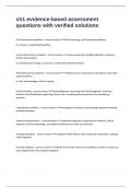 ch1 evidence-based assessment questions with verified solutions 