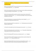 Southwest Airlines Professional Communications Certification