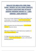SKILLCAT EPA 608 & EPA CORE FINAL  EXAM &vert; NEWEST ACTUAL EXAM COMPLETE  ACCURATE QUESTIONS AND DETAILED  VERIFIED ANSWERS GRADED A&plus; &vert; 100&percnt;  VERIFIED &vert; 2024 UPDATE&excl;&excl;&excl;