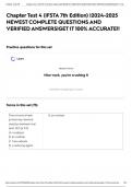 Chapter Test 4 &lpar;IFSTA 7th Edition&rpar; &vert;2024-2025 NEWEST COMPLETE QUESTIONS AND VERIFIED ANSWERS&vert;GET IT 100&percnt; ACCURATE&excl;&excl;