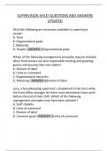 SUPERVISION AHLEI QUESTIONS AND ANSWERS  UPDATED