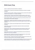 RHS Exam Prep with Questions and Answers