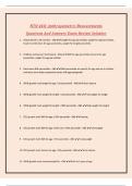 FIRETEAM MATH PORTION&comma; NTN MATH NEW EXAM REVIEW 2024-2025&comma; NTN 440&colon; Anthropometric Measurements Questions And Answers Exam Review Solution&comma; NTN QUESTIONS AND ANSWERS 100&percnt; VERIFIED SOLUTION 2024-2025 & NTN Scenarios Questions With 100&percnt; Correct Answers 2024
