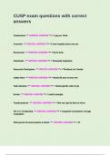 CUSP exam questions with correct answers&period;