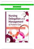 Test Bank for Nursing Delegation and Management