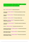 ILTS Elementary Education &lpar;305-Content Test&rpar; questions and answers