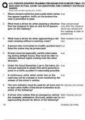 U&period;S&period; FORCES DRIVERS TRAINING PROGRAM FOR EUROPE FINAL EXAM  2024-2025 ACTUAL EXAM 150 QUESTIONS AND CORRECT DETAILED ANSWERS