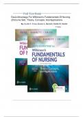 Test Bank For Davis Advantage for Wilkinson's Fundamentals of Nursing &lpar;2 Volume Set&rpar;&colon; Theory&comma; Concepts&comma; and Applications&comma; 5th Edition by Leslie S&period; Treas &comma; Karen L&period; Barnett&comma; Mable H&period; Smith All Chapters 1-46