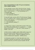 Navy Command Fitness Leader CFL post test Questions With Complete Solutions